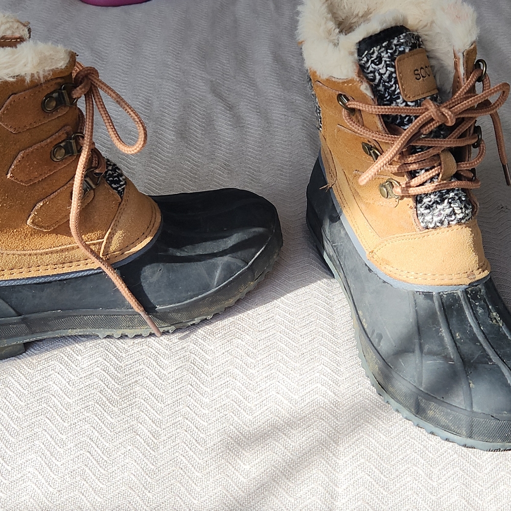 Pair of sports outdoor  boots